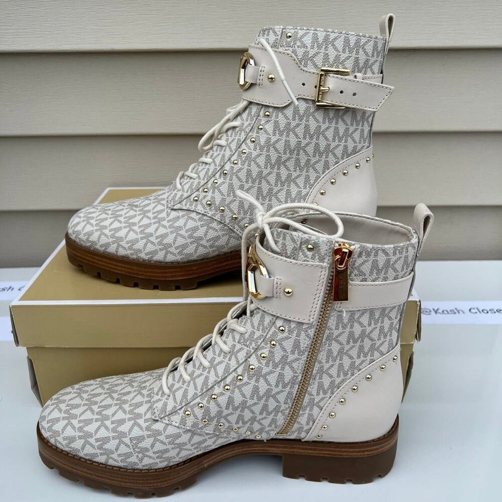 Michael kors Kincaid Lace up boots -Vanilla - Picture 3 of 12